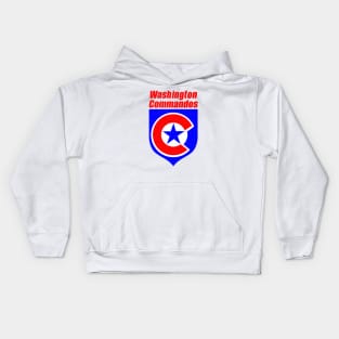 Defunct Washington Commandos AFL Football 1987 Kids Hoodie